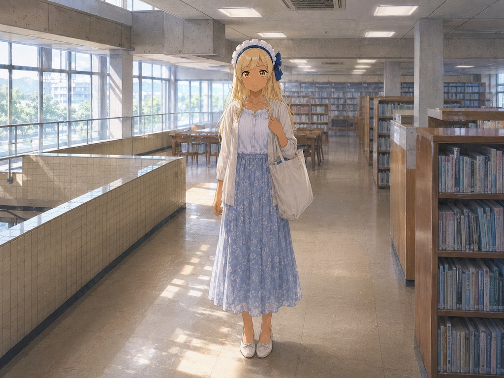 図書館避暑
