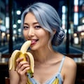 バナナ🍌の食べ方💞蘭さん 7枚目
