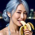 バナナ🍌の食べ方💞蘭さん 5枚目