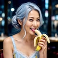 バナナ🍌の食べ方💞蘭さん 3枚目
