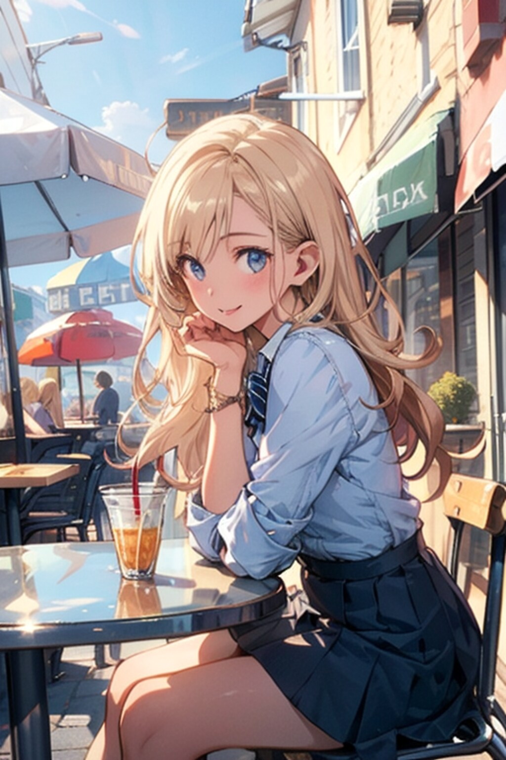 エルフさんとカフェにて