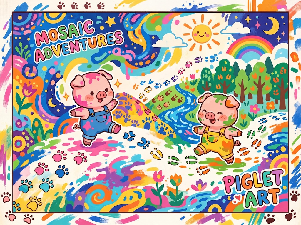 アートする子豚ちゃん