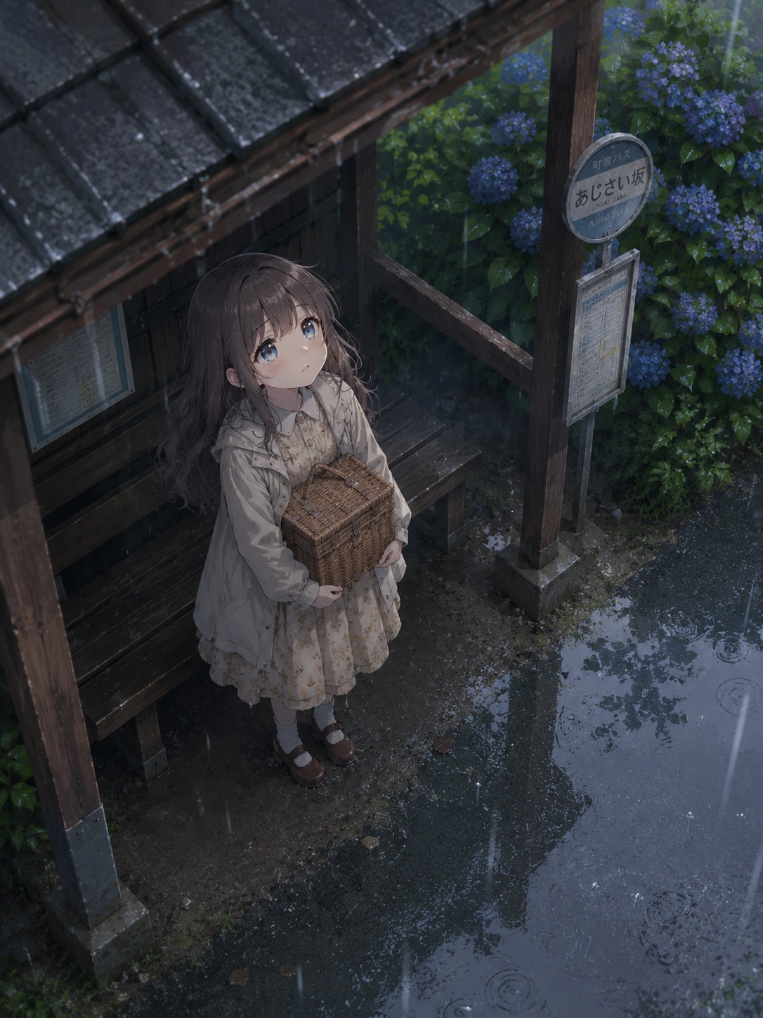 突然の雨で中止