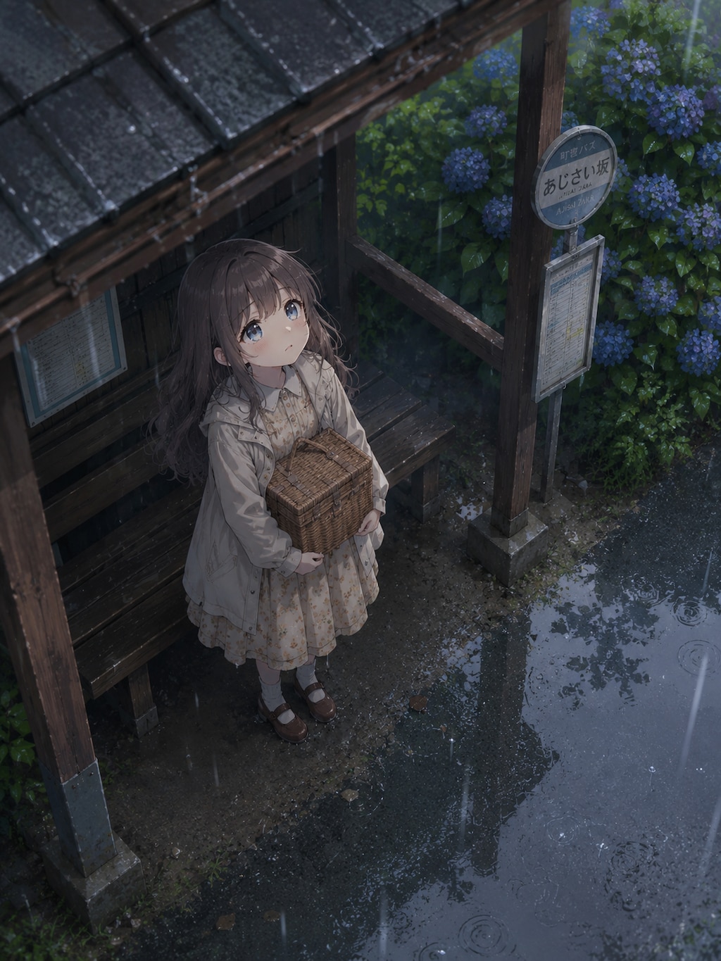 突然の雨で中止