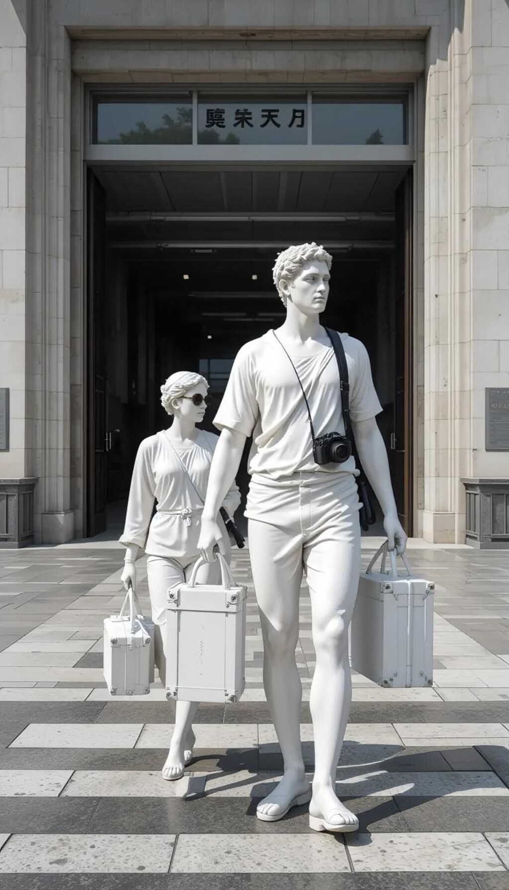 国へ帰る彫刻たち