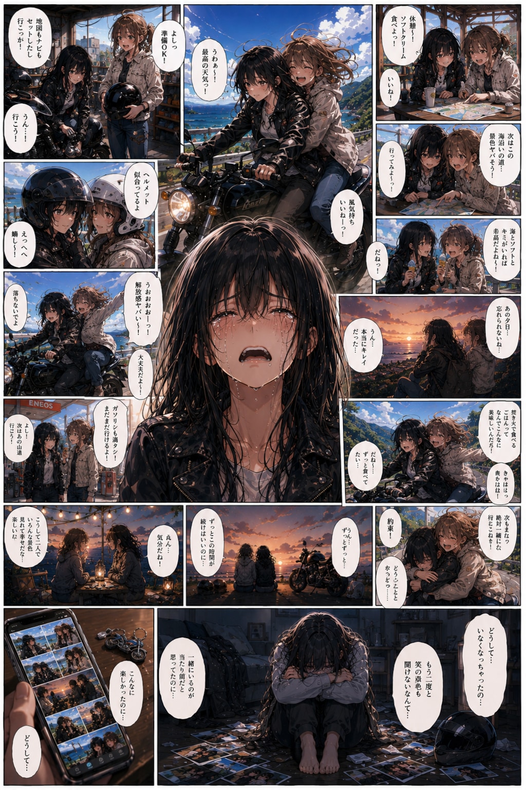 逝った
