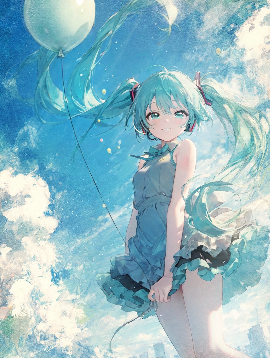 青空と風船 | の人気AIイラスト・グラビア