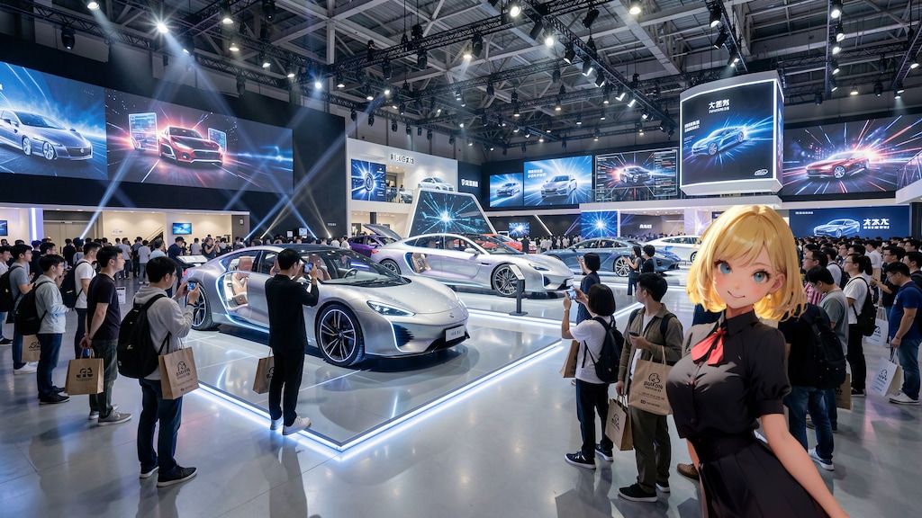 次世代車展示会 (FullHD 壁紙70 BD071)
