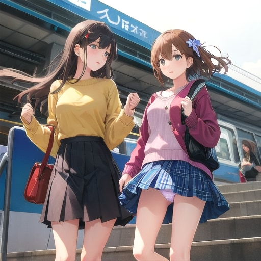 階段女子⑤