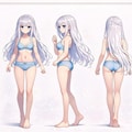 リラックスした午後のソファで ～銀髪少女の無防備なひととき～ 3枚目