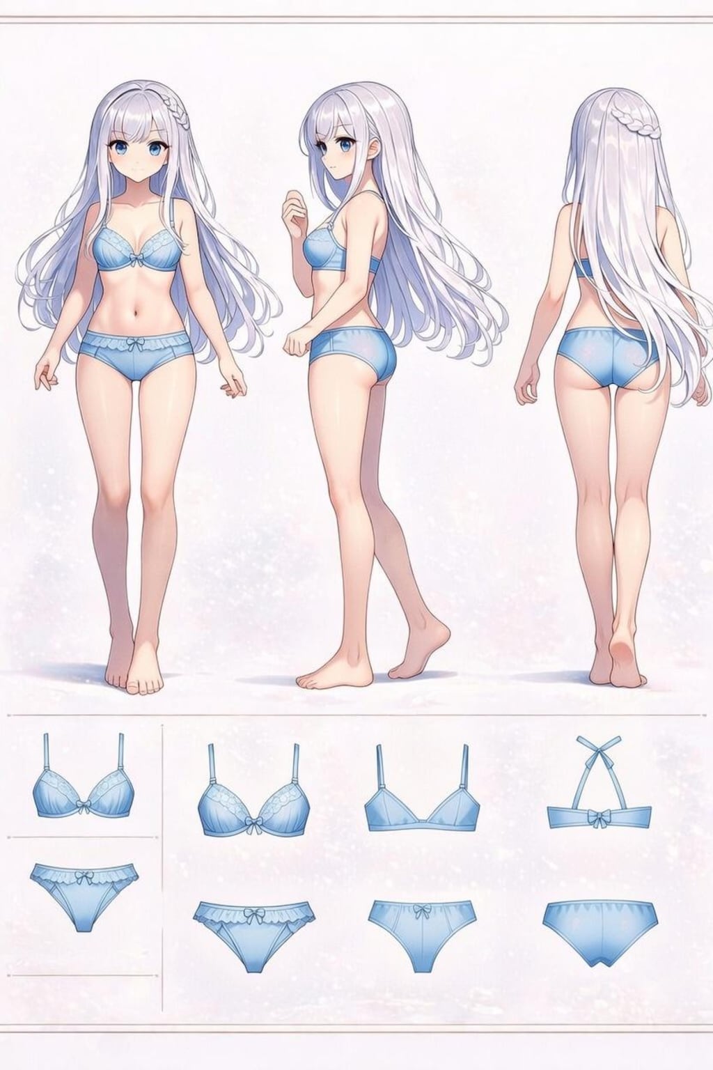 リラックスした午後のソファで ～銀髪少女の無防備なひととき～