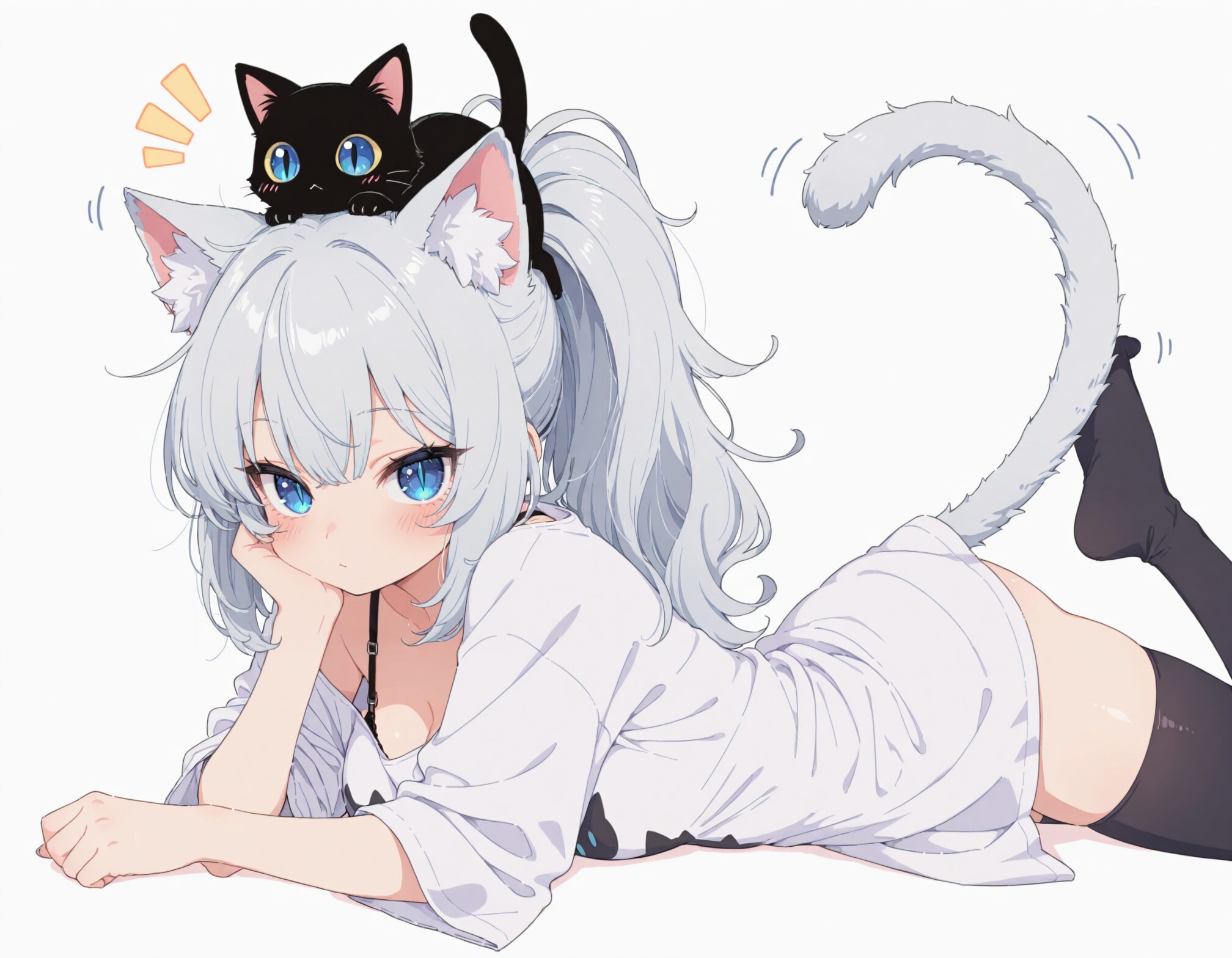 子猫とネコ耳少女