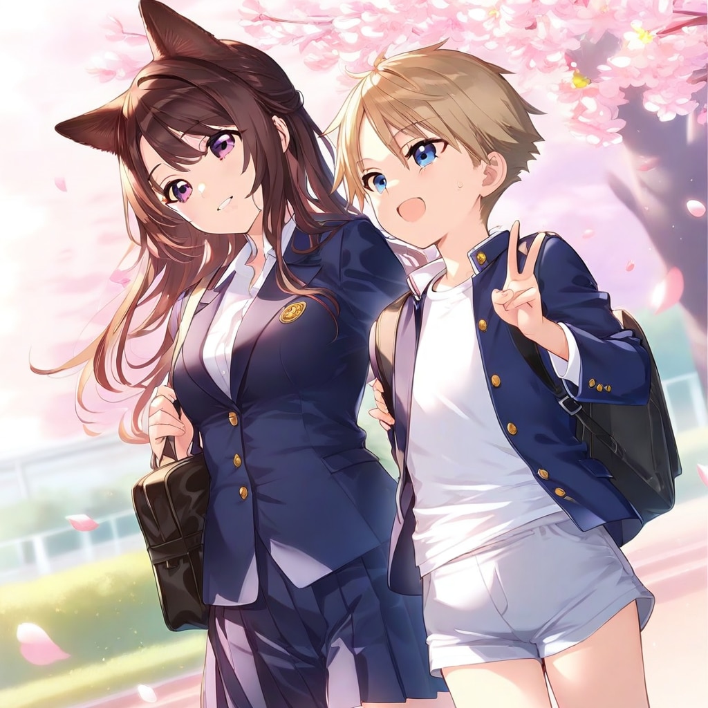 入学式の男の子