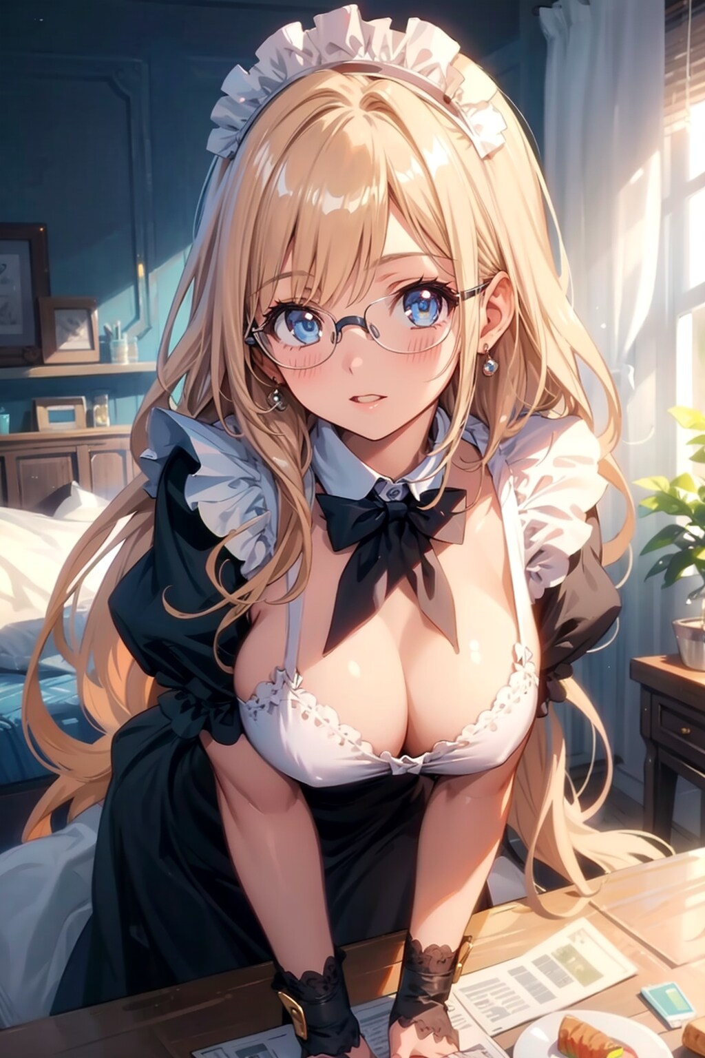 メガネ美少女メイド