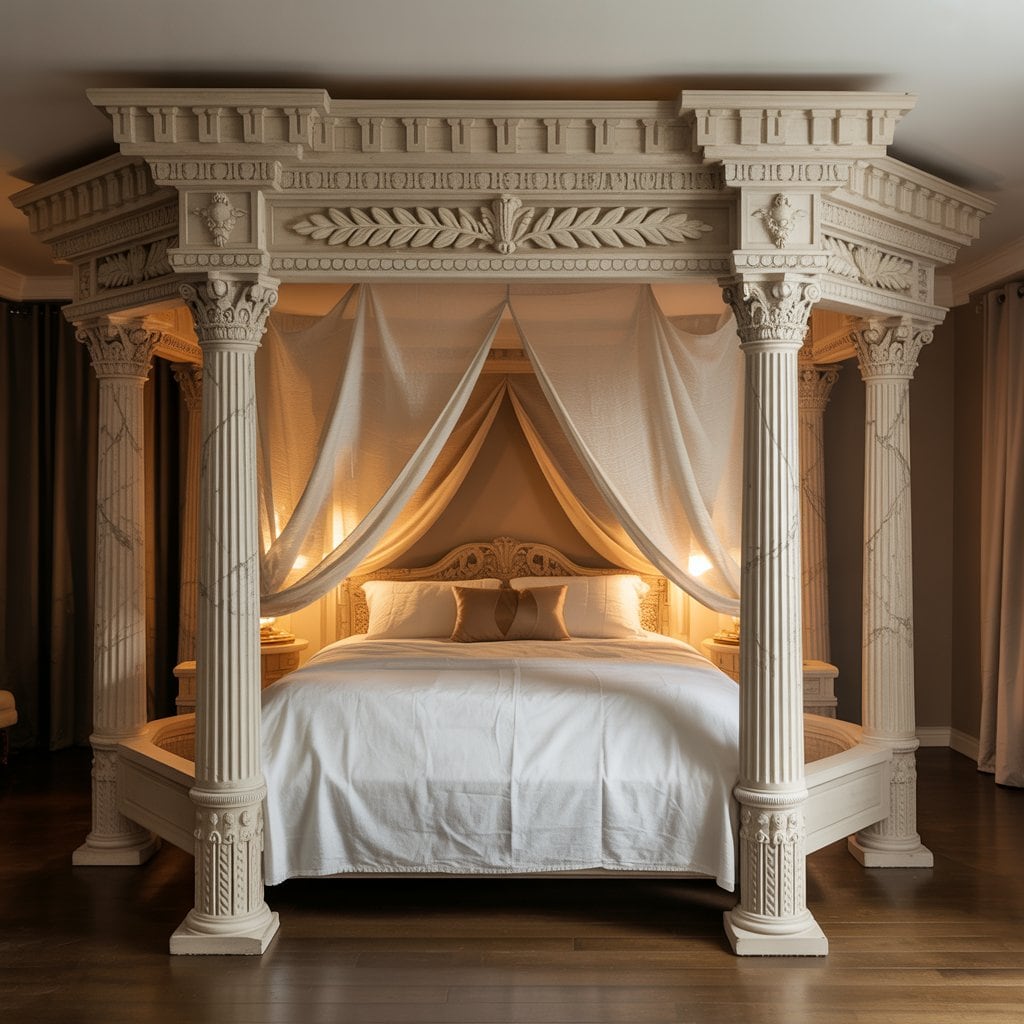 神殿っぽいベッド