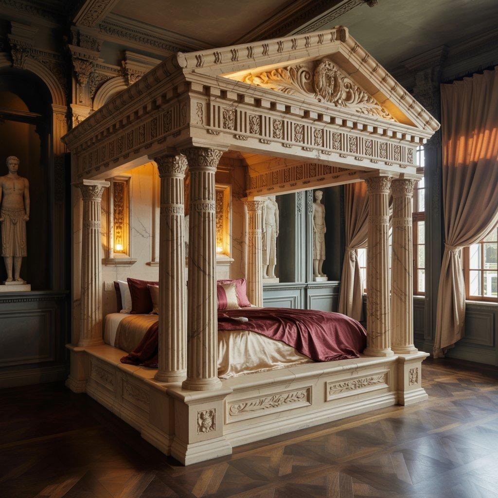 神殿っぽいベッド