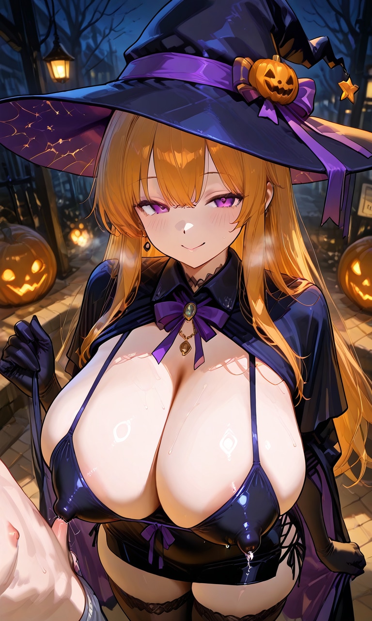 ハロウィンの魔女 | の人気AIイラスト・グラビア