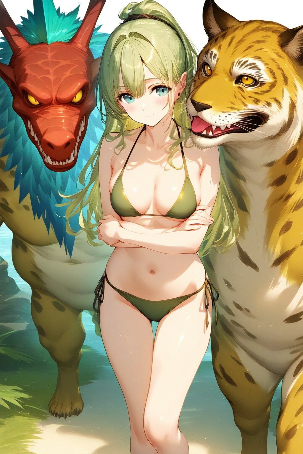 モンスターを従えた女の子