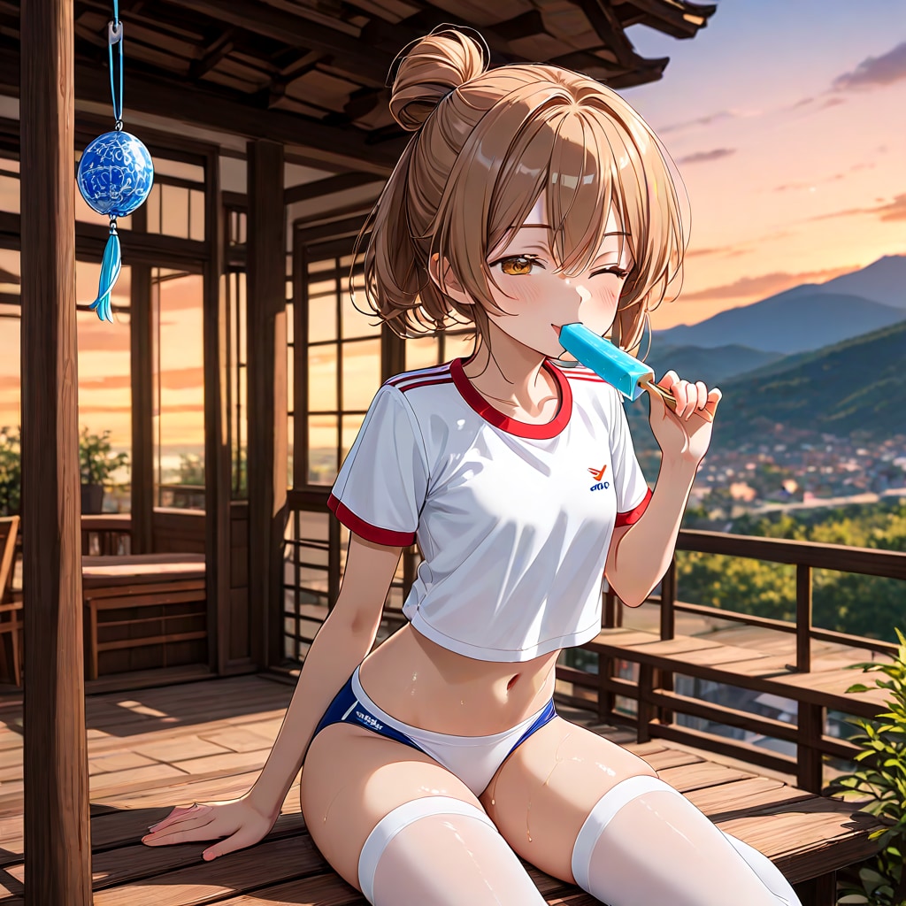 夕暮れアイス
