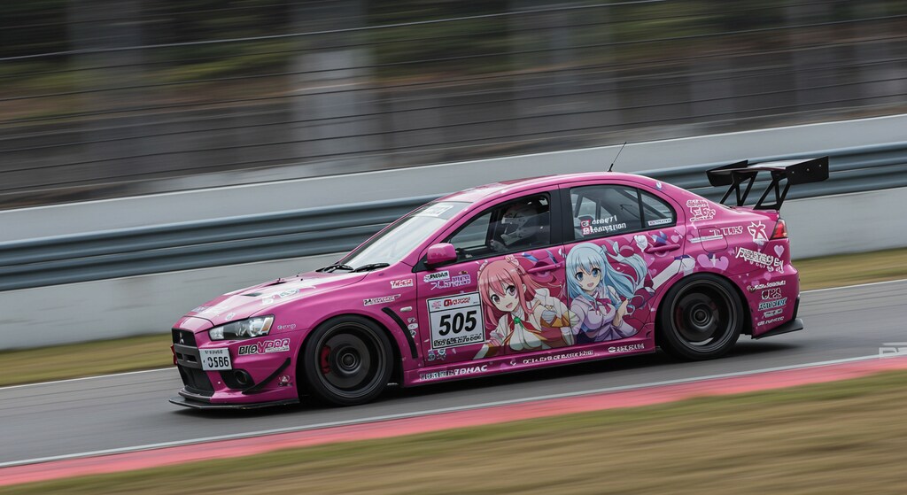 ランサーエボリューションアニメ痛車レーシングカー