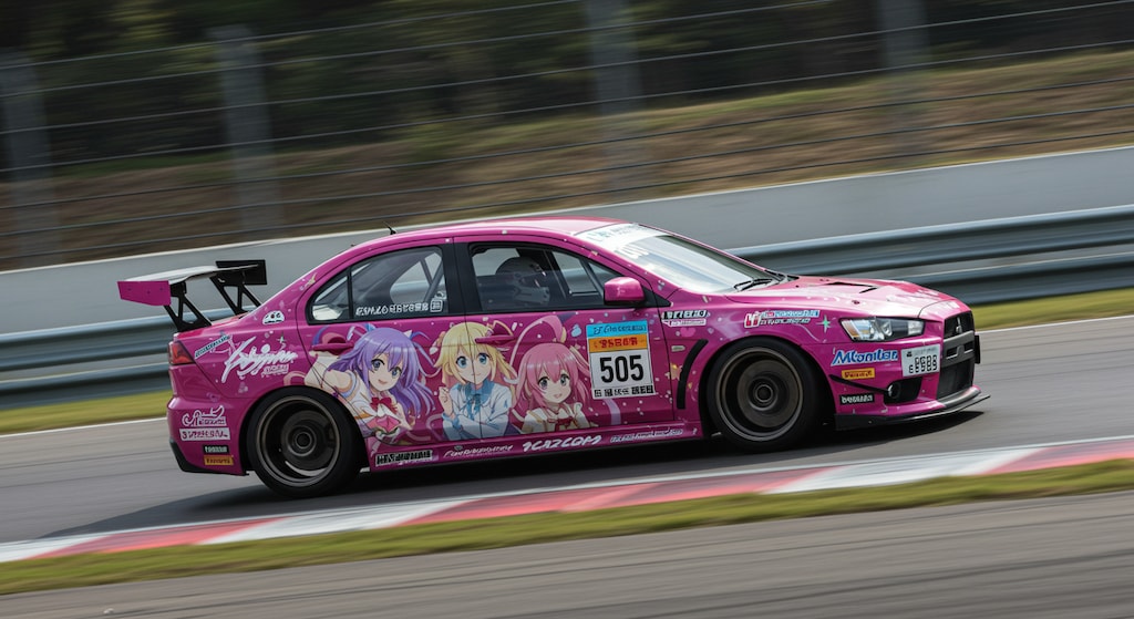 ランサーエボリューションアニメ痛車レーシングカー