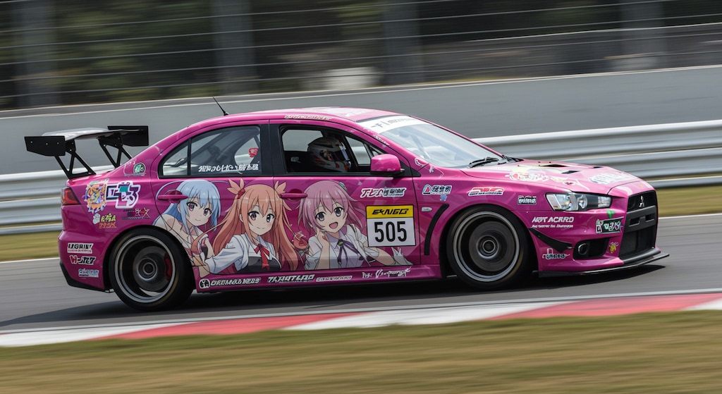 ランサーエボリューションアニメ痛車レーシングカー