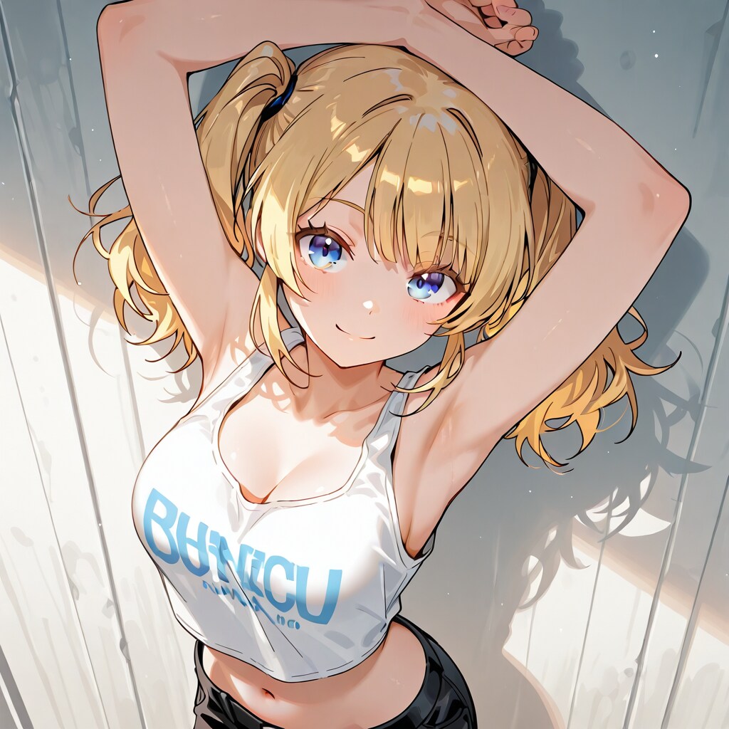 ツインテとタンクトップ | の人気AIイラスト・グラビア