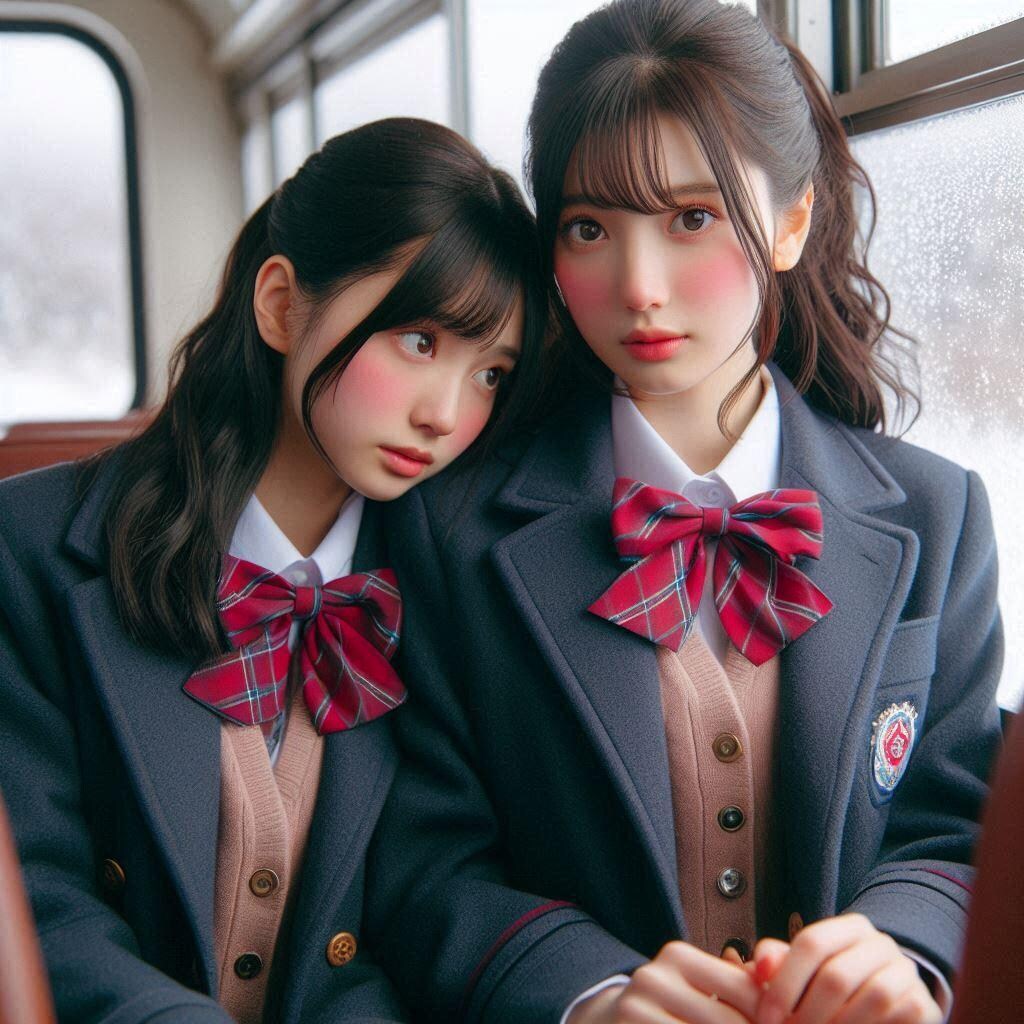 受験に向かう高校生