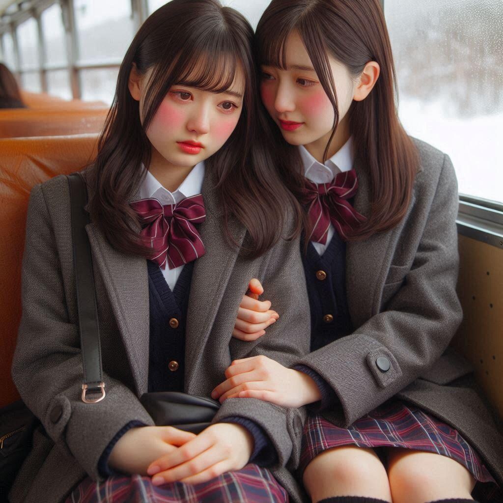 受験に向かう高校生