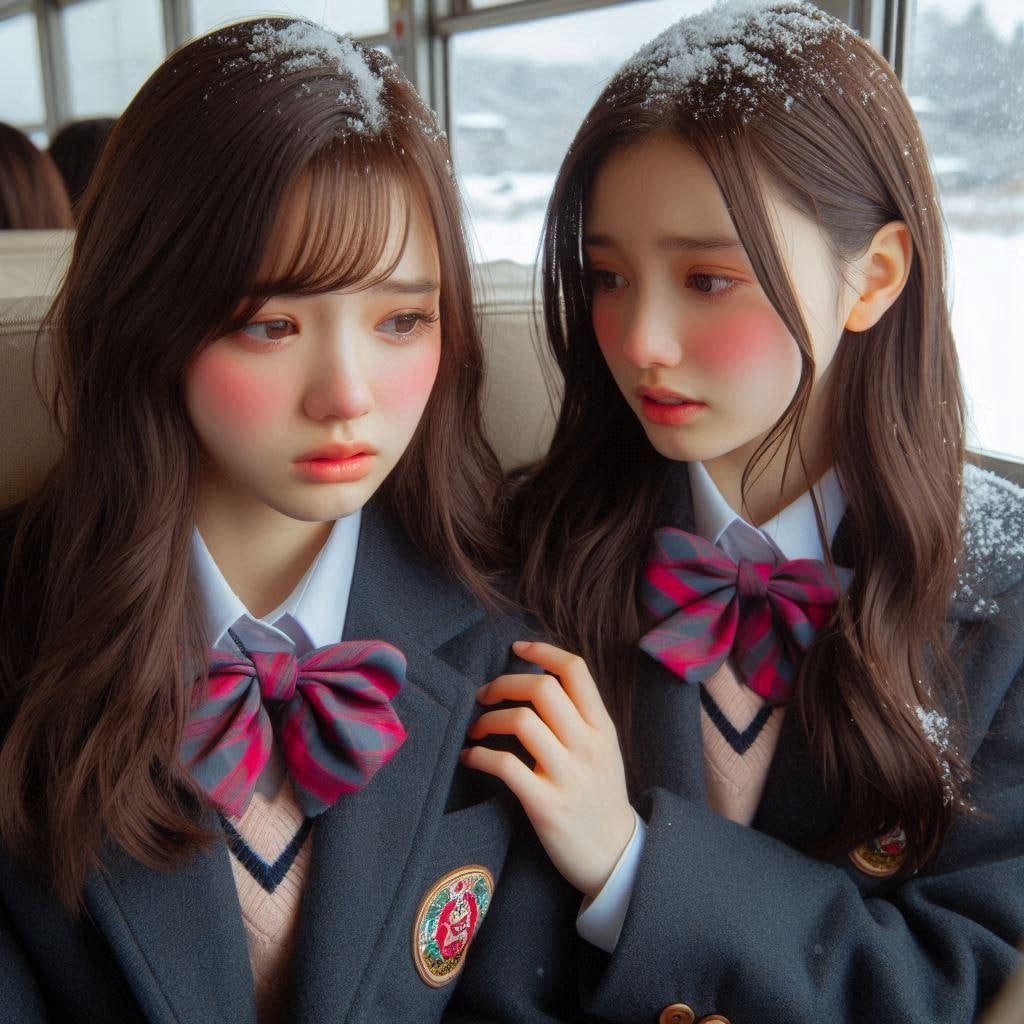 受験に向かう高校生