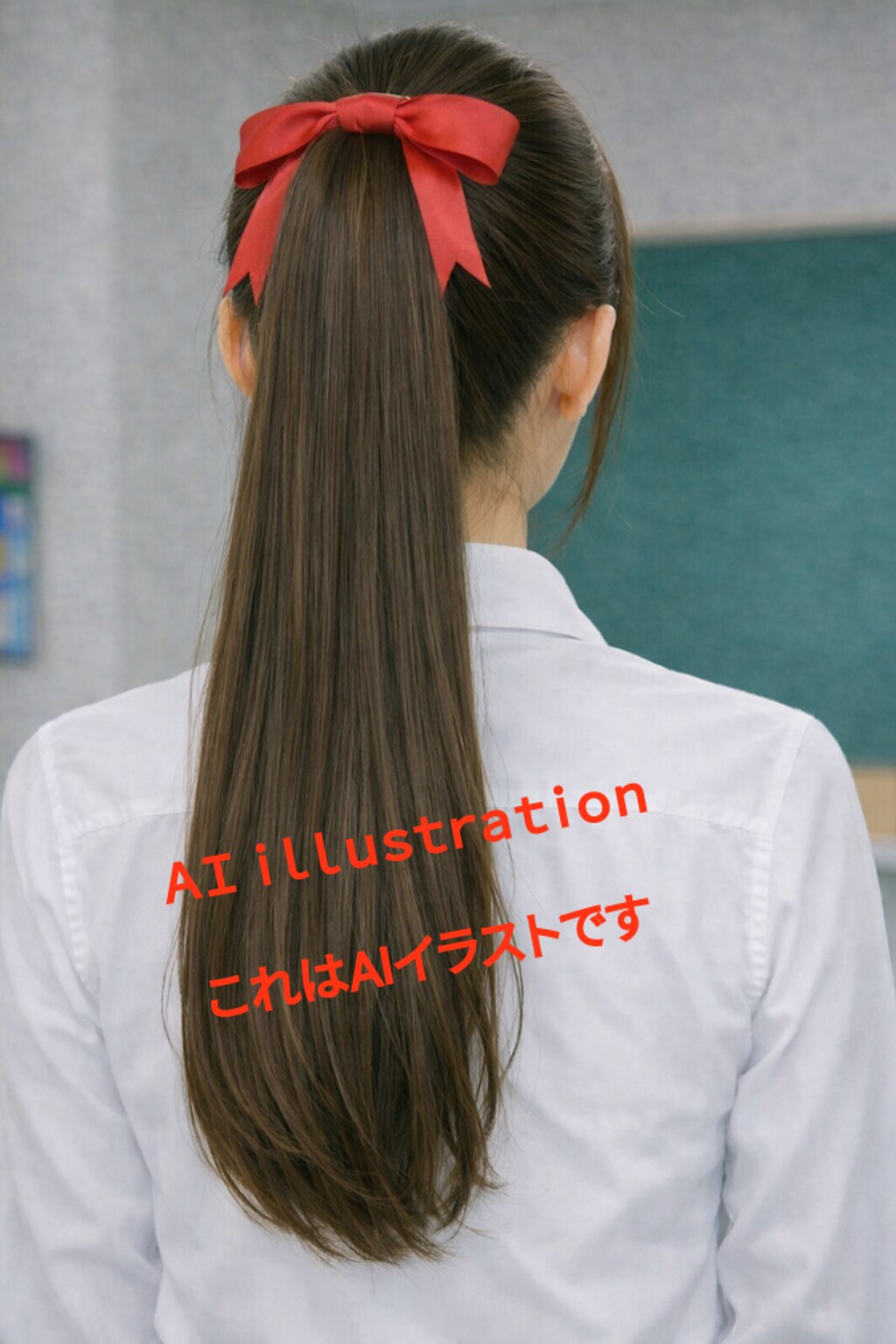 彼女は、自分では見えない後ろ髪をいつも綺麗にしていた。   お母さんの支えか、美容院の手か。   その丁寧さは、日常の中で静かに続いていた。