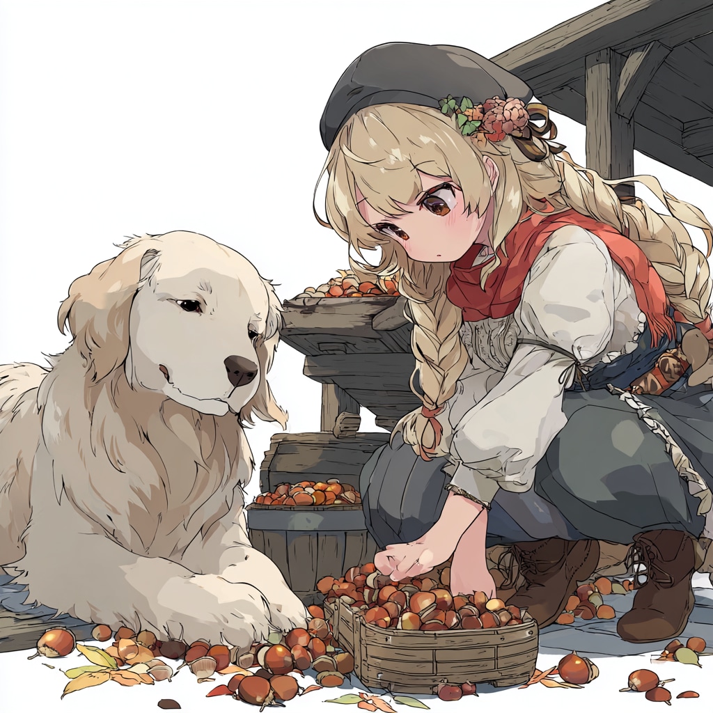 栗集め