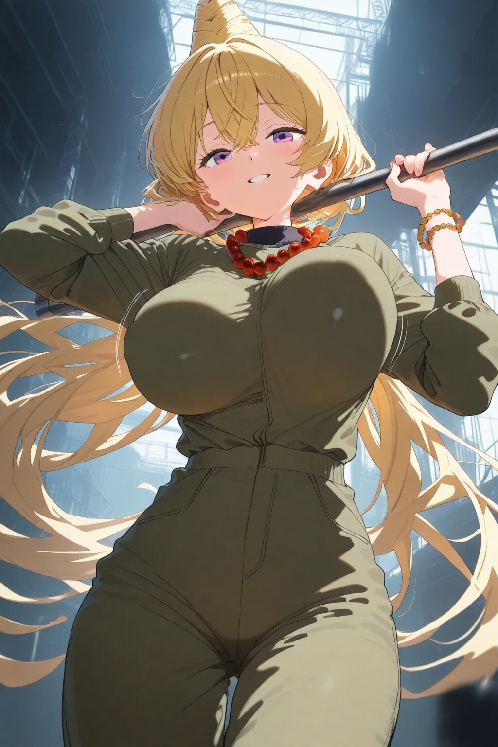 [3000投稿目]初登場の鉄パイプお姉さん