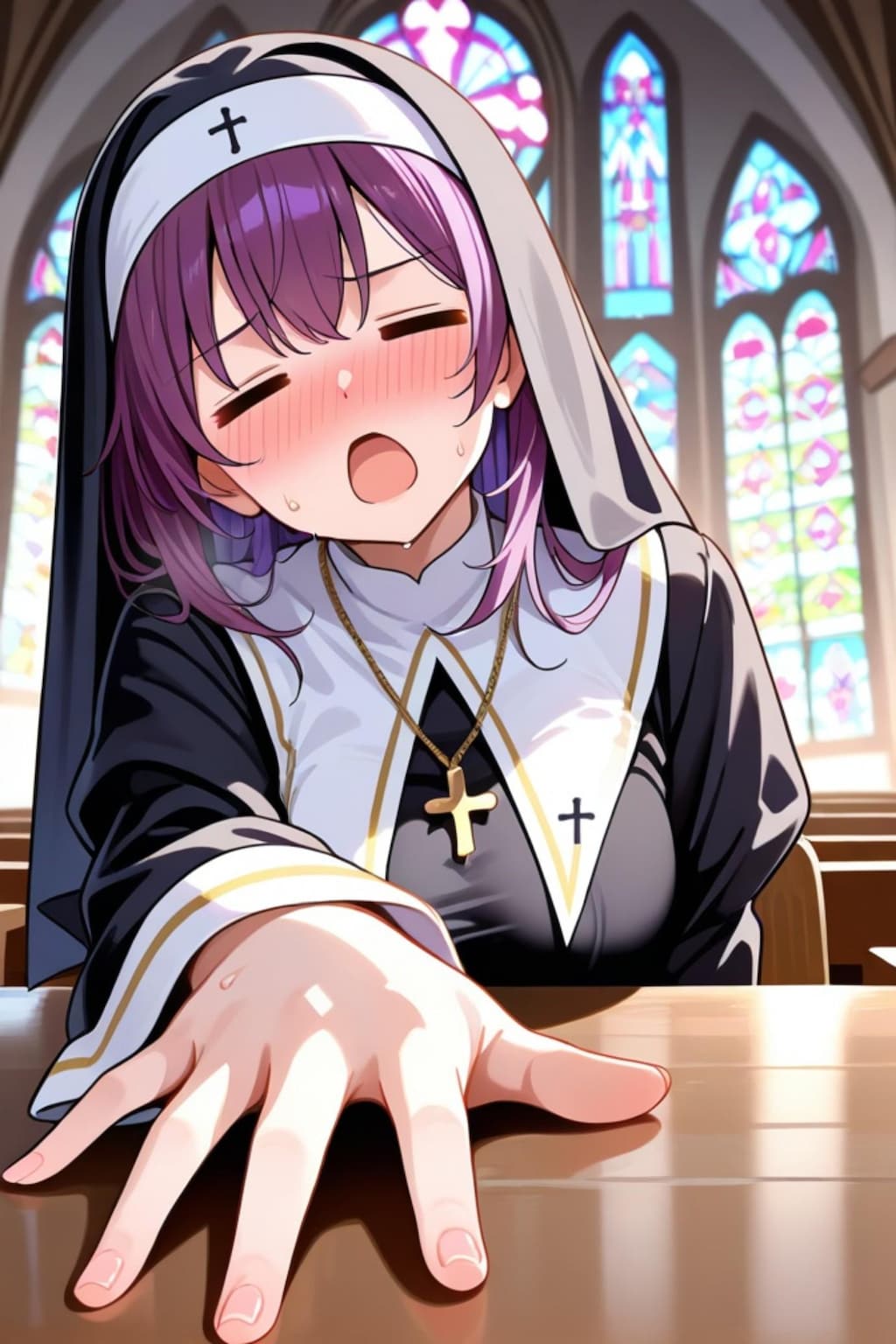 シスターの紫髪ちゃん
