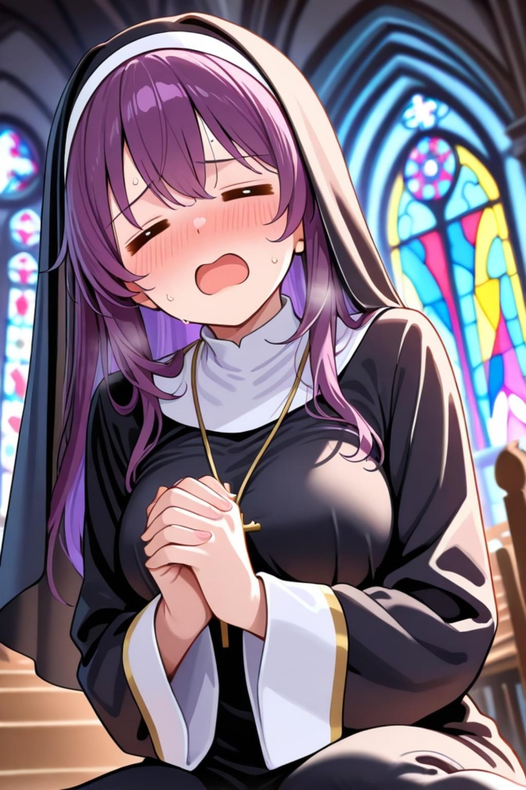 シスターの紫髪ちゃん