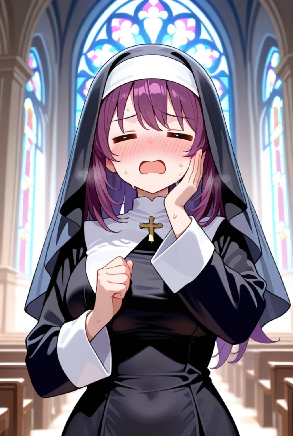 シスターの紫髪ちゃん