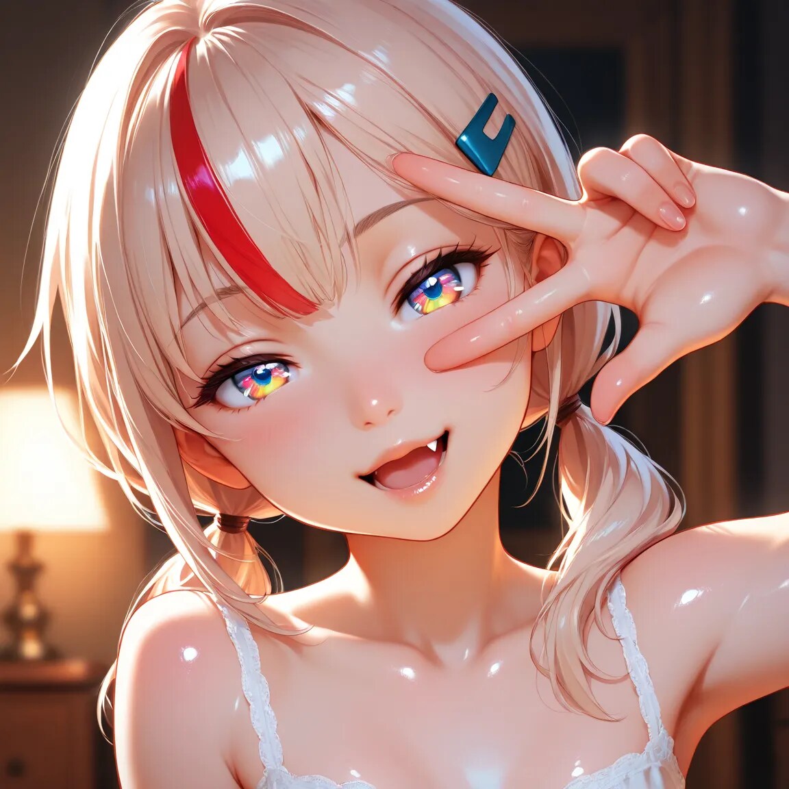 顔面どアップ