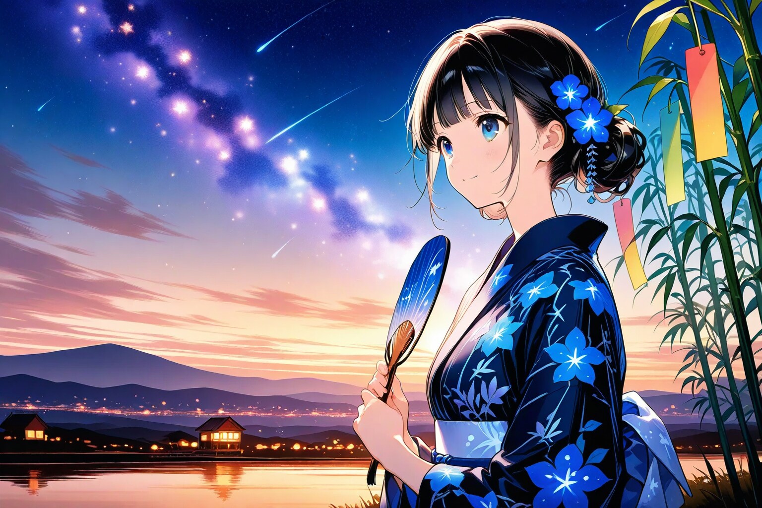 七夕のおだんごちゃん🍡✨ | の人気AIイラスト・グラビア