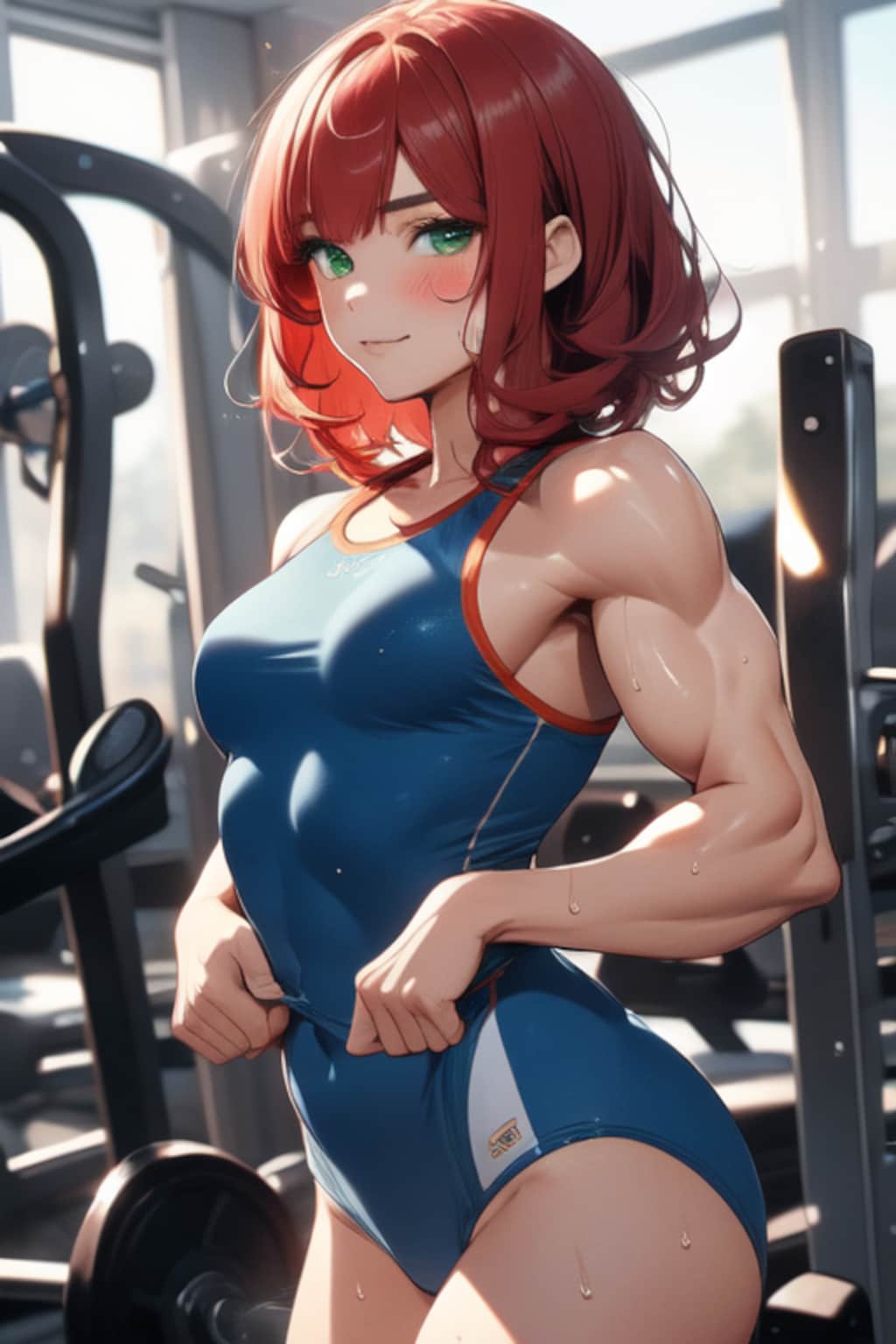 Muscular woman