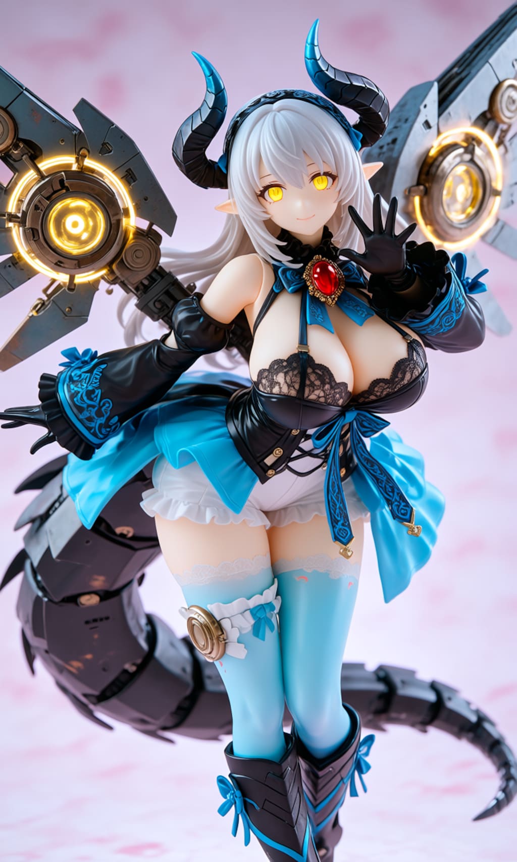 異世界制服少女達　メカ娘 悪魔付き魔法少女　魔王の娘ルリ