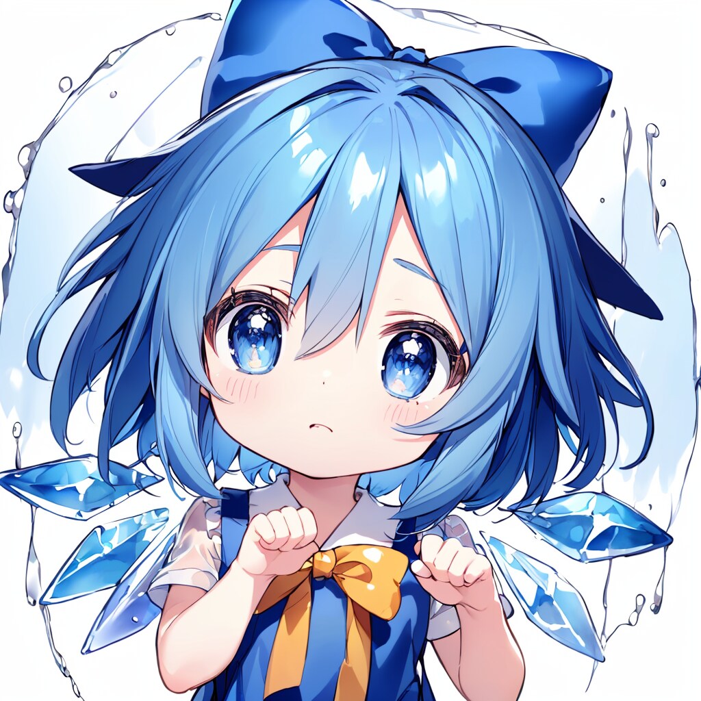 むー…、、チルノの手と顔を補正実験しようとしたけど全てボツな結果！！--[12枚]