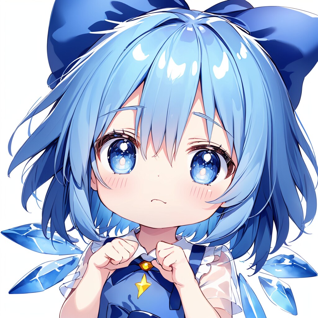 むー…、、チルノの手と顔を補正実験しようとしたけど全てボツな結果！！--[12枚]