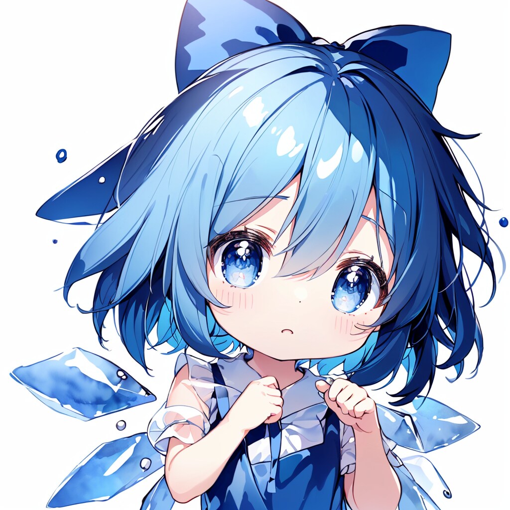 むー…、、チルノの手と顔を補正実験しようとしたけど全てボツな結果！！--[12枚]