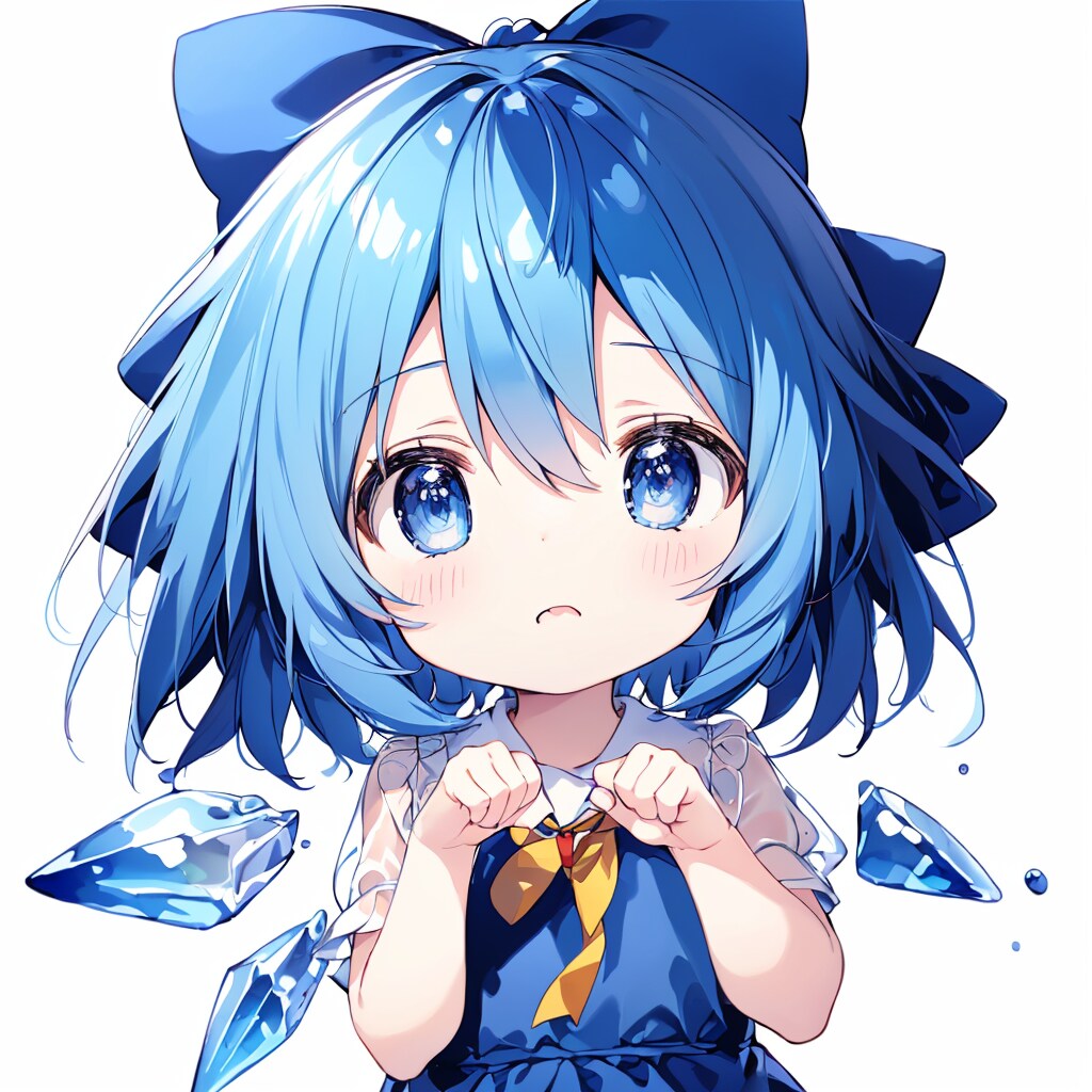 むー…、、チルノの手と顔を補正実験しようとしたけど全てボツな結果！！--[12枚]