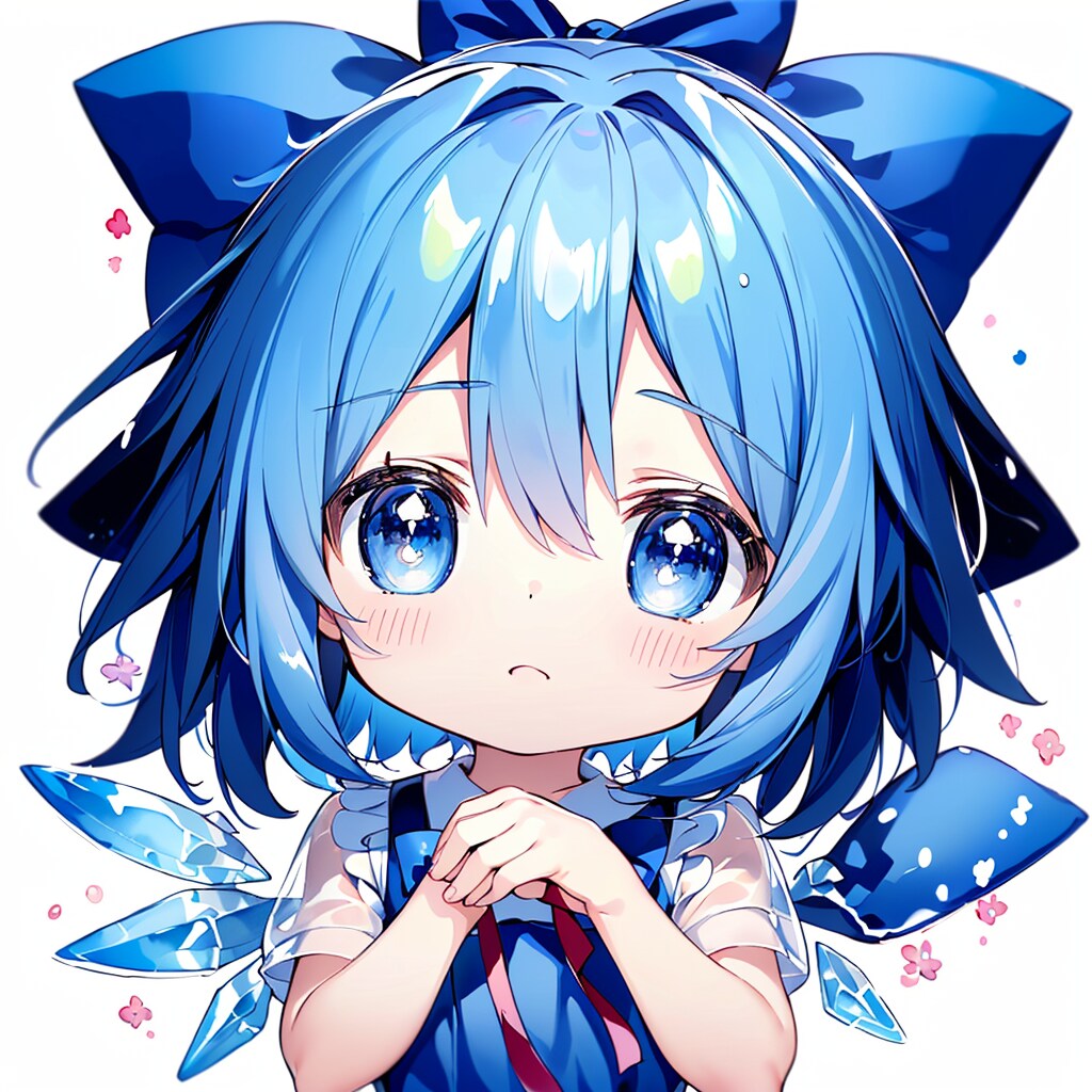 むー…、、チルノの手と顔を補正実験しようとしたけど全てボツな結果！！--[12枚]