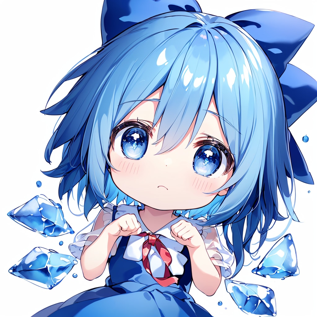 むー…、、チルノの手と顔を補正実験しようとしたけど全てボツな結果！！--[12枚]