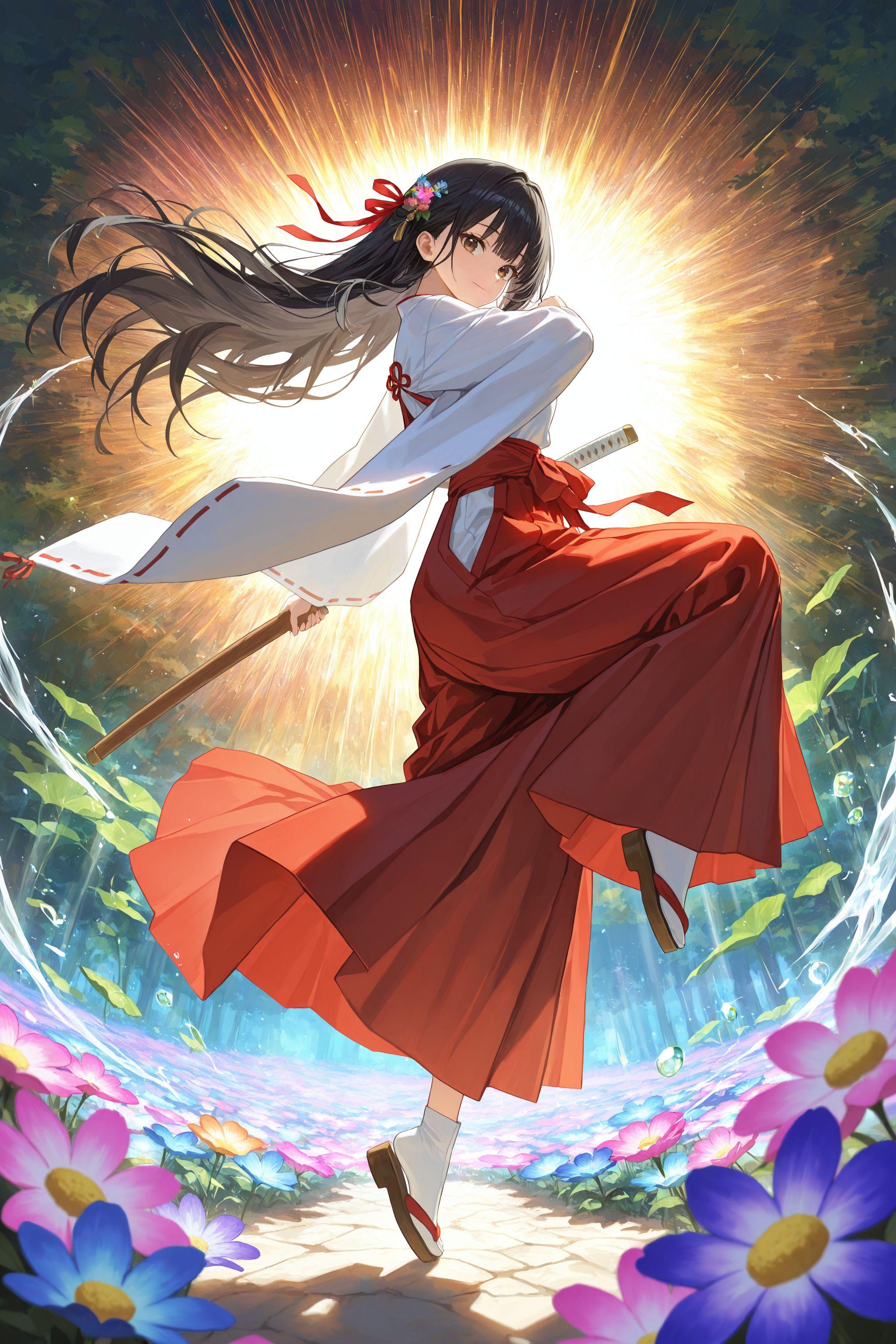 異世界神社の巫女さん（神楽さん） | の人気AIイラスト・グラビア