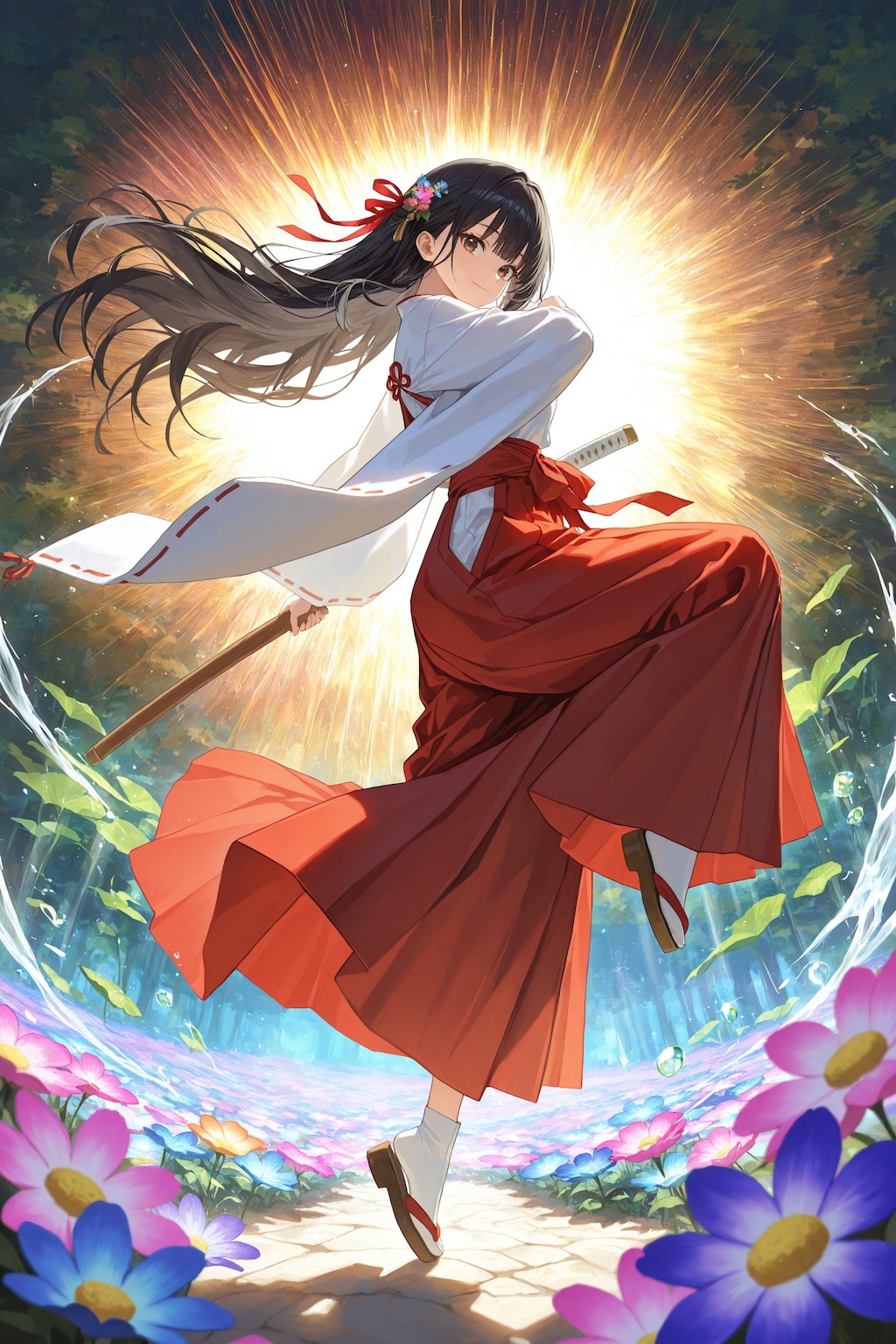 異世界神社の巫女さん（神楽さん）