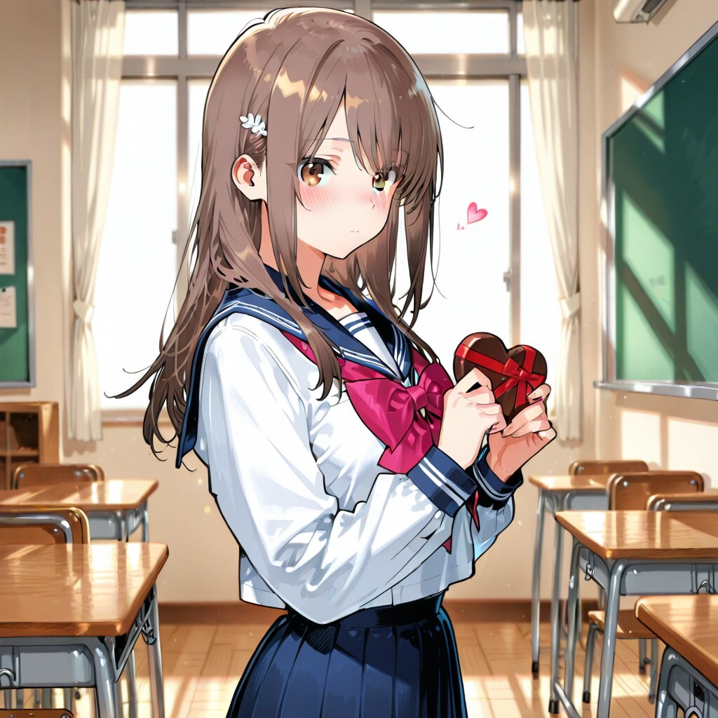 バレンタインの教室