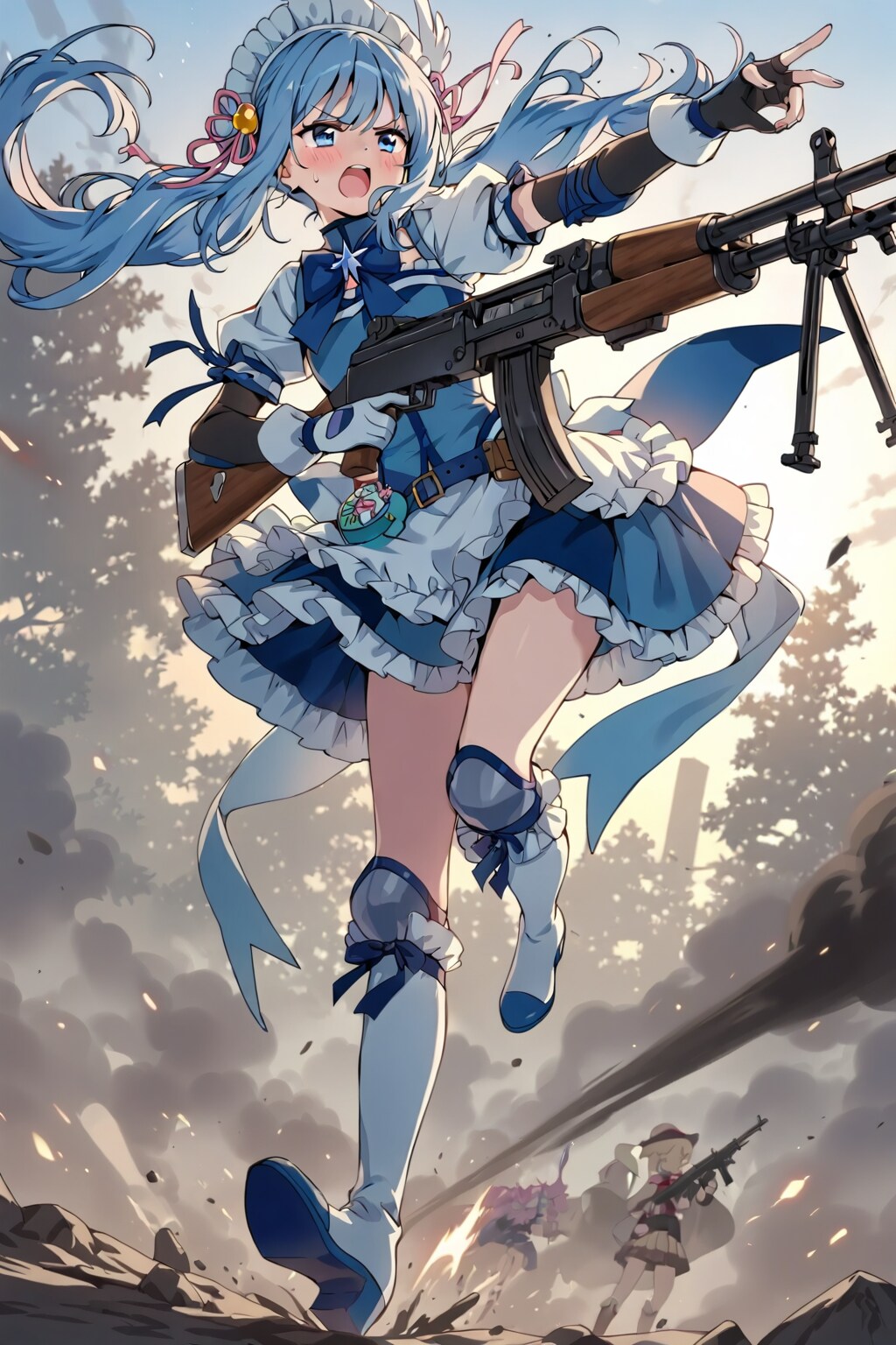 銃で戦う魔法少女